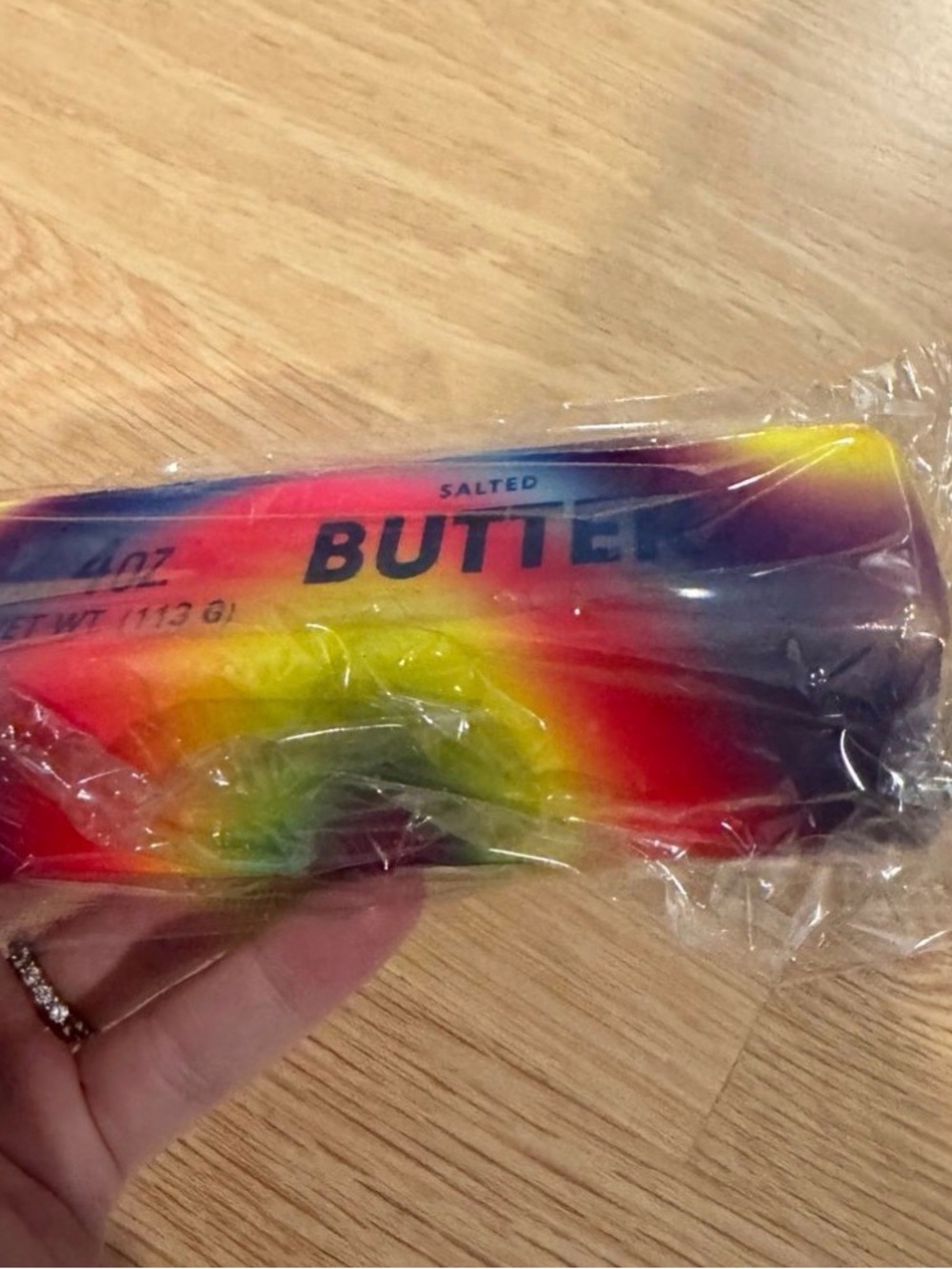 1 BUTTER Rainbow Tie-Dye Kids Squishy